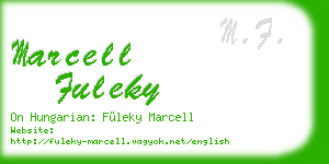marcell fuleky business card